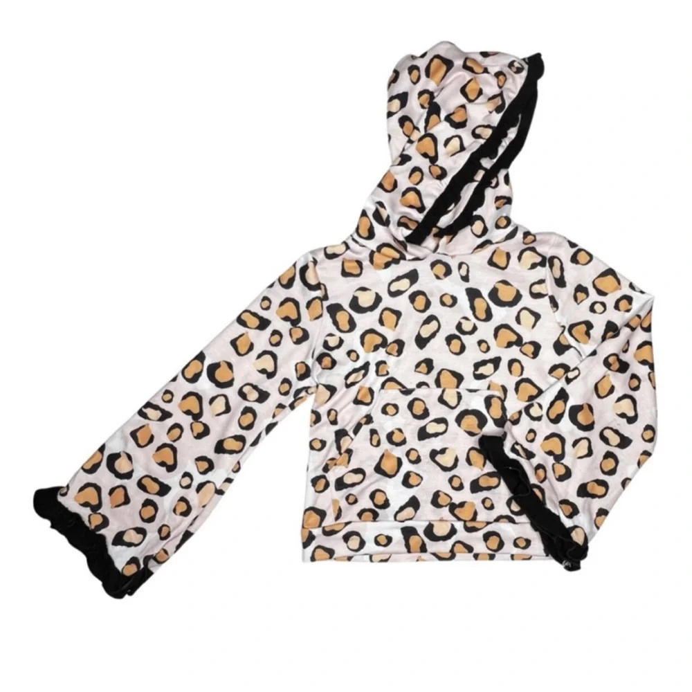 Oopsie Daisy‎ Pink Leopard Hooded Set